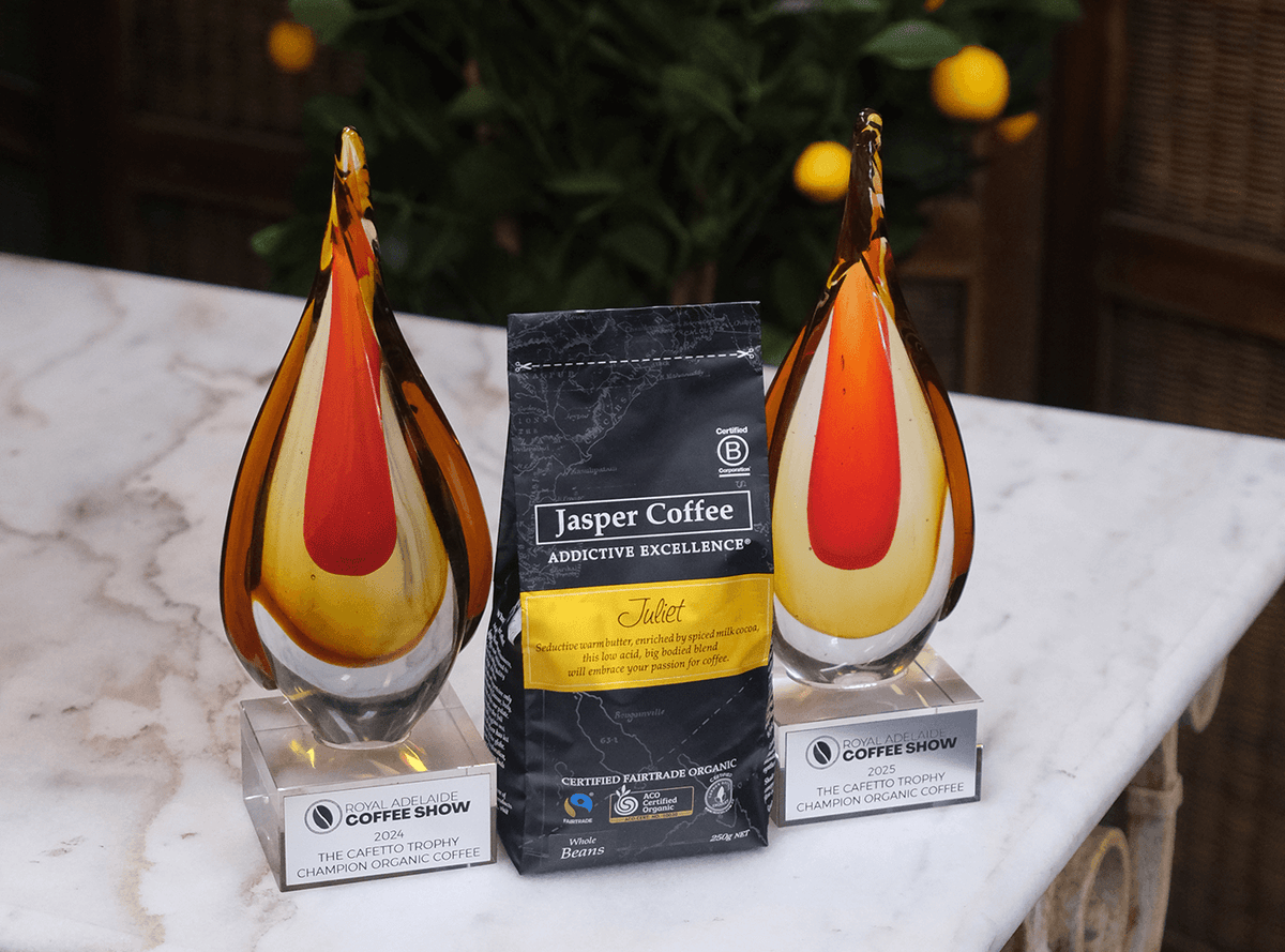 Juliet Blend Named Best Organic Coffee at the 2025 Royal Adelaide Coff