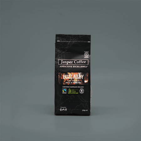 Photo of Buzz Alley Fair Trade Certified Organic Coffee Beans Carbon Neutral B Corp Certified